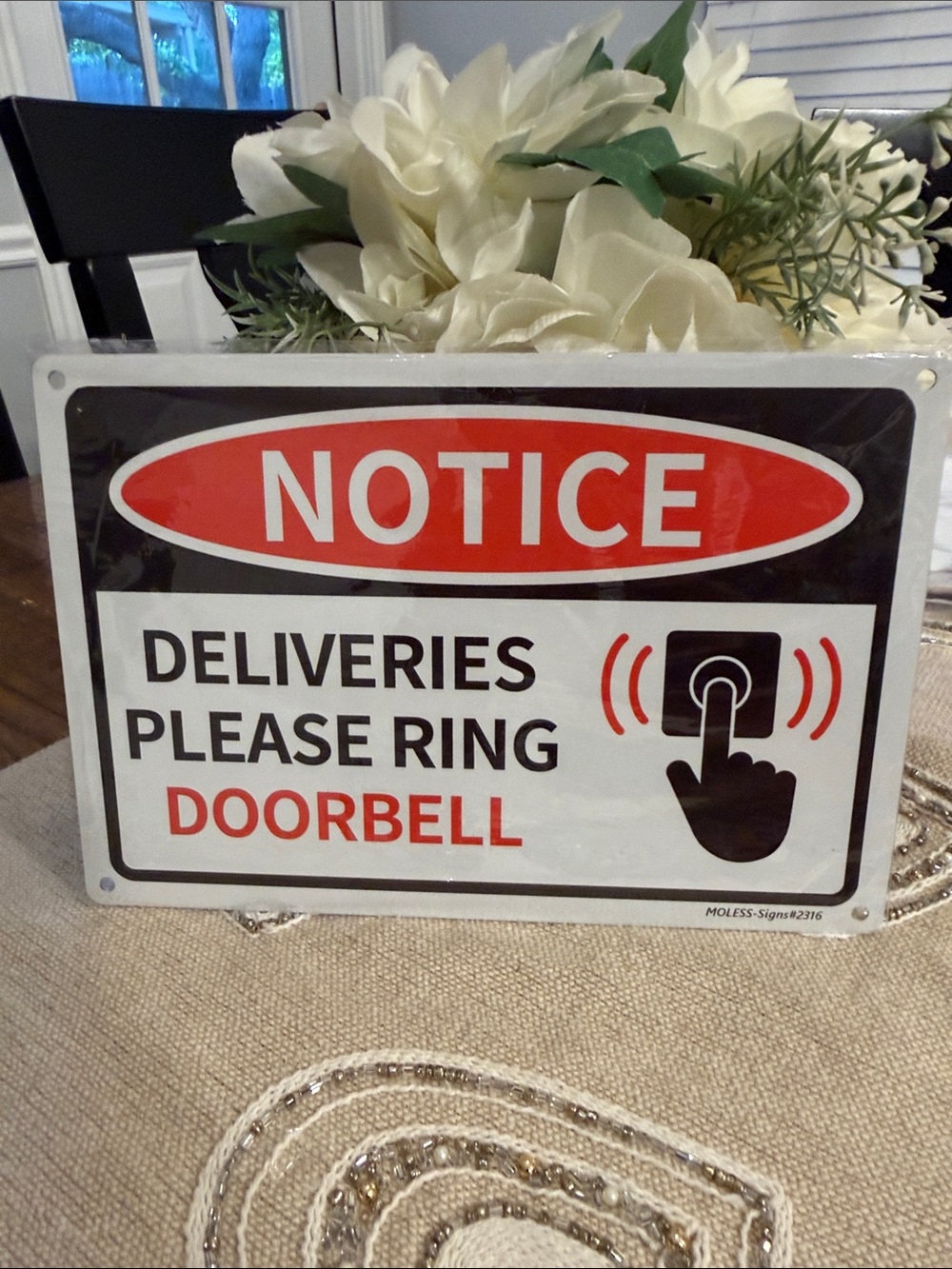 Doorbell Notice Sign - Picture 7 of 7